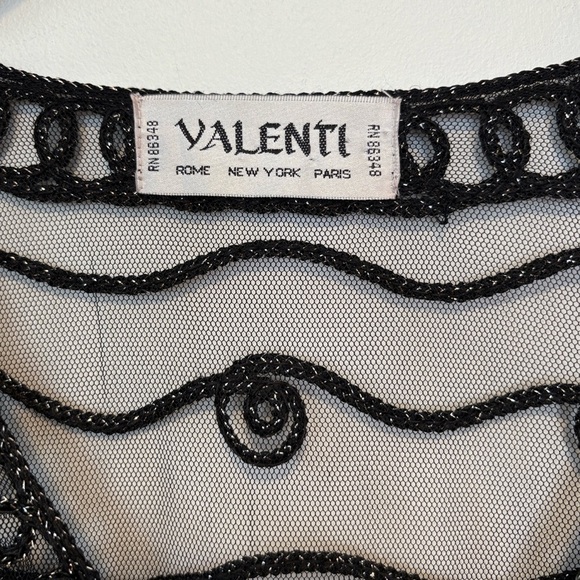 Valenti sheer embroidered vest , sz : medium - Picture 2 of 7